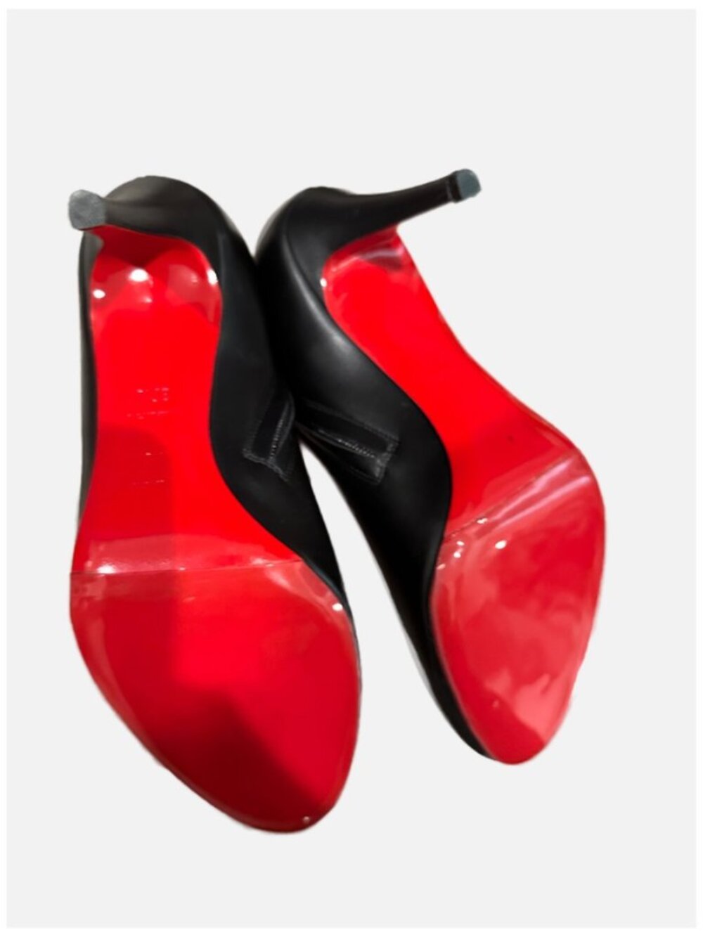 Christian Louboutin Belle Leather Red-Sole Ankle Booties Black Classic - Picture 7 of 9